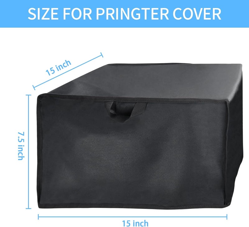 Jungda Printer Dust Cover, Waterproof Universal Printer Cover for Brother HL-L2300D / HLL2305W / HL-L2350DW / HL-L2370DW / HL-L2460DW Printer- 15 X 15 X 7.5 Inch - Image 3